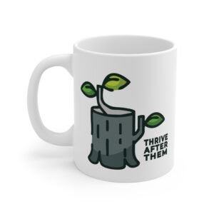 Thrive After Them Wordmark Ceramic Mug | Inspirational Coffee & Tea Cup